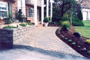 Walkways and driveways